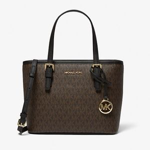 Jet Set Travel Extra-Small Logo Top-Zip Tote Bag